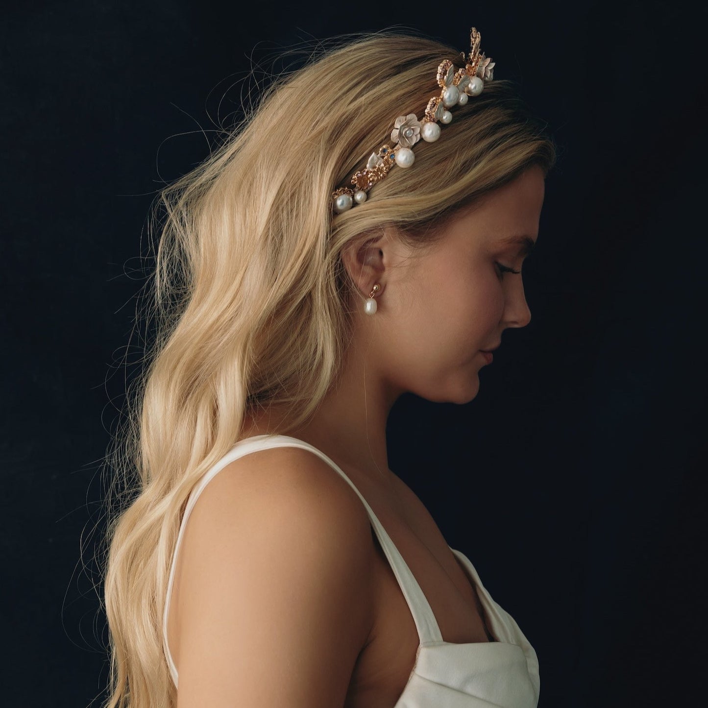 Joya Pearl Earring - Gold