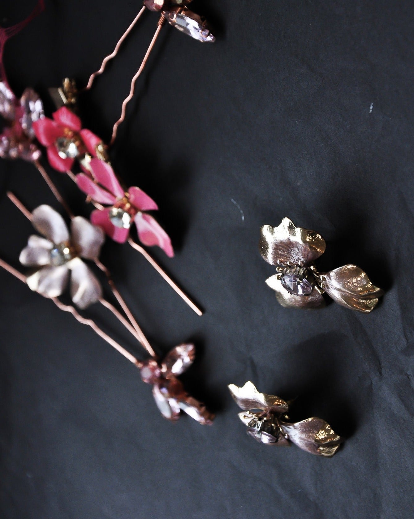 Posey Floral Comb + Pin Set