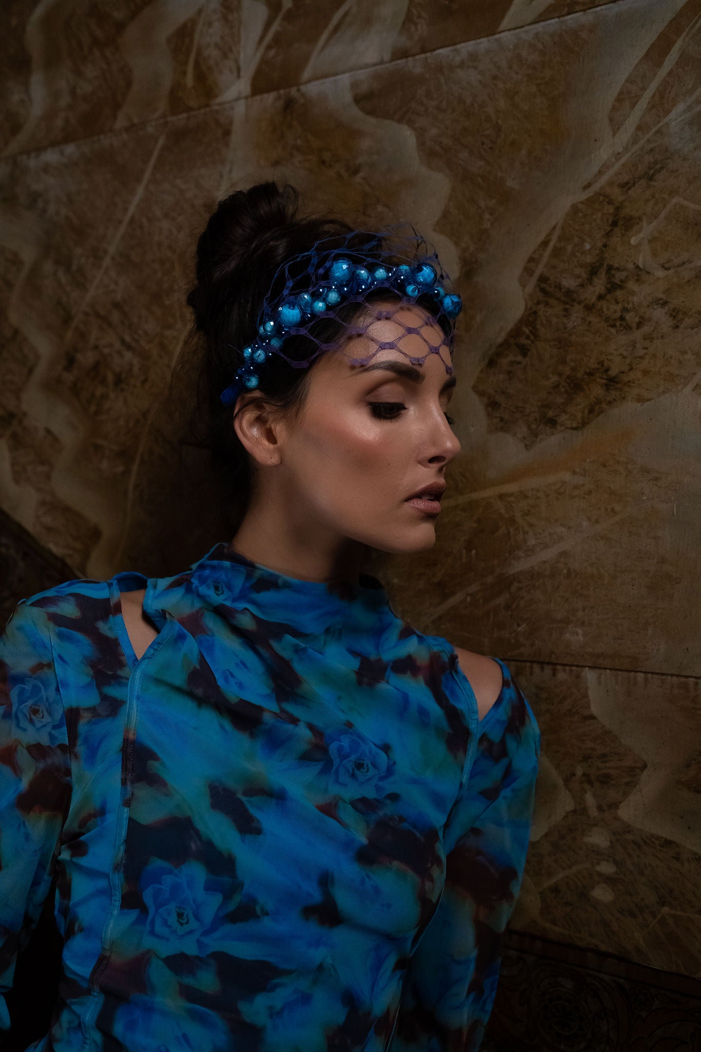 SYLVIE HEADBAND - BLUE