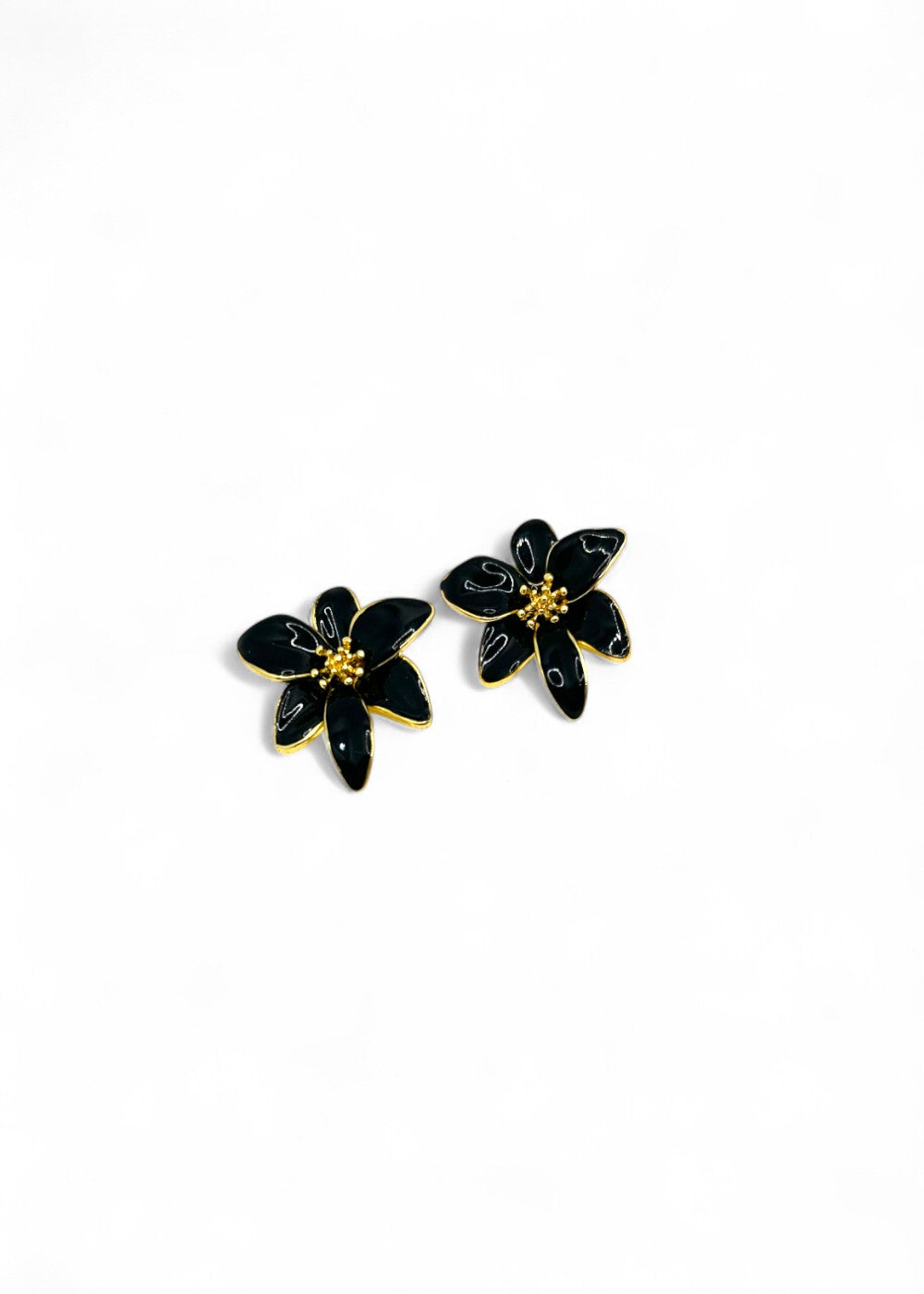 Indi Floral Earring - Black