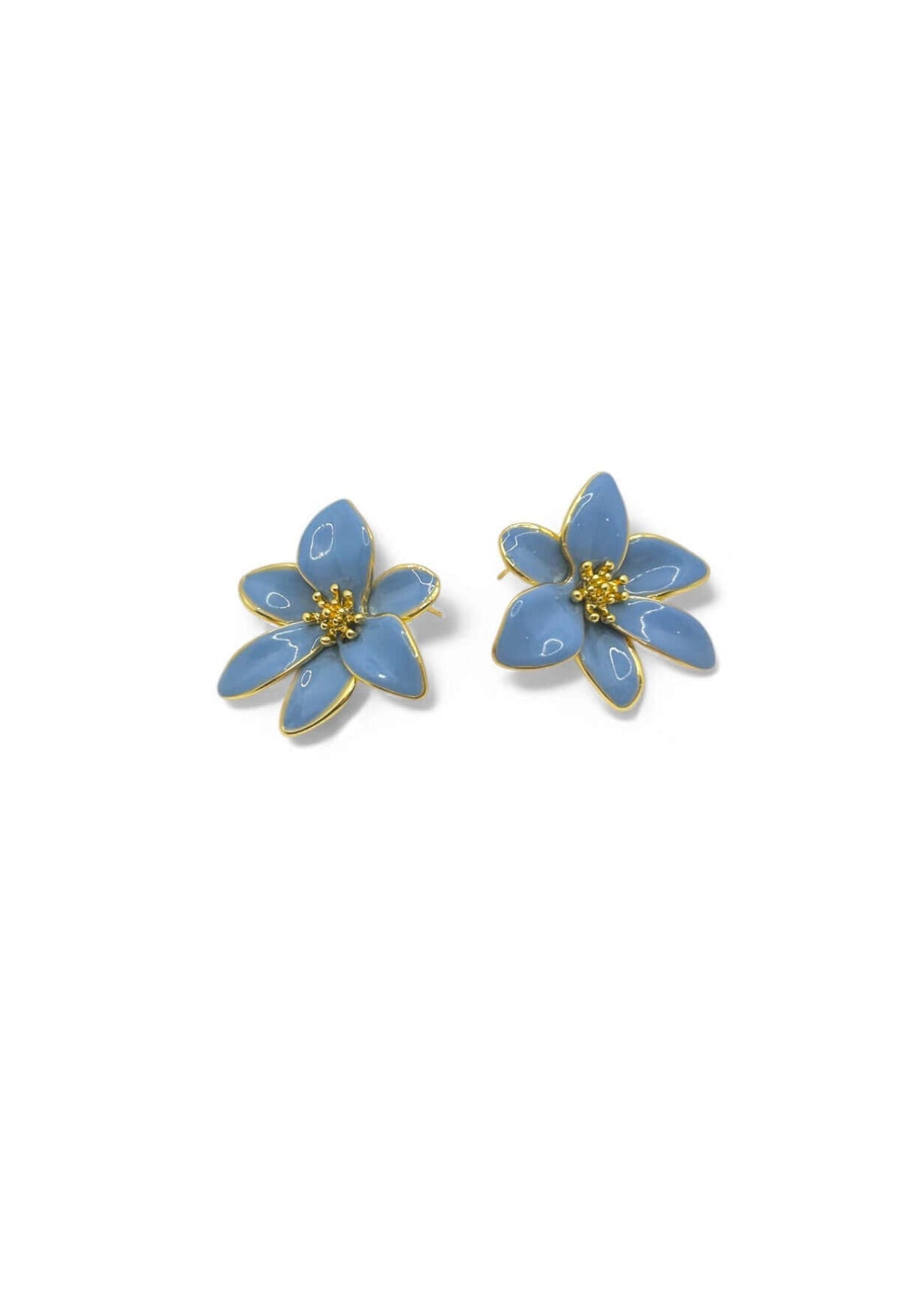 Indi Floral Earring - Cornflower