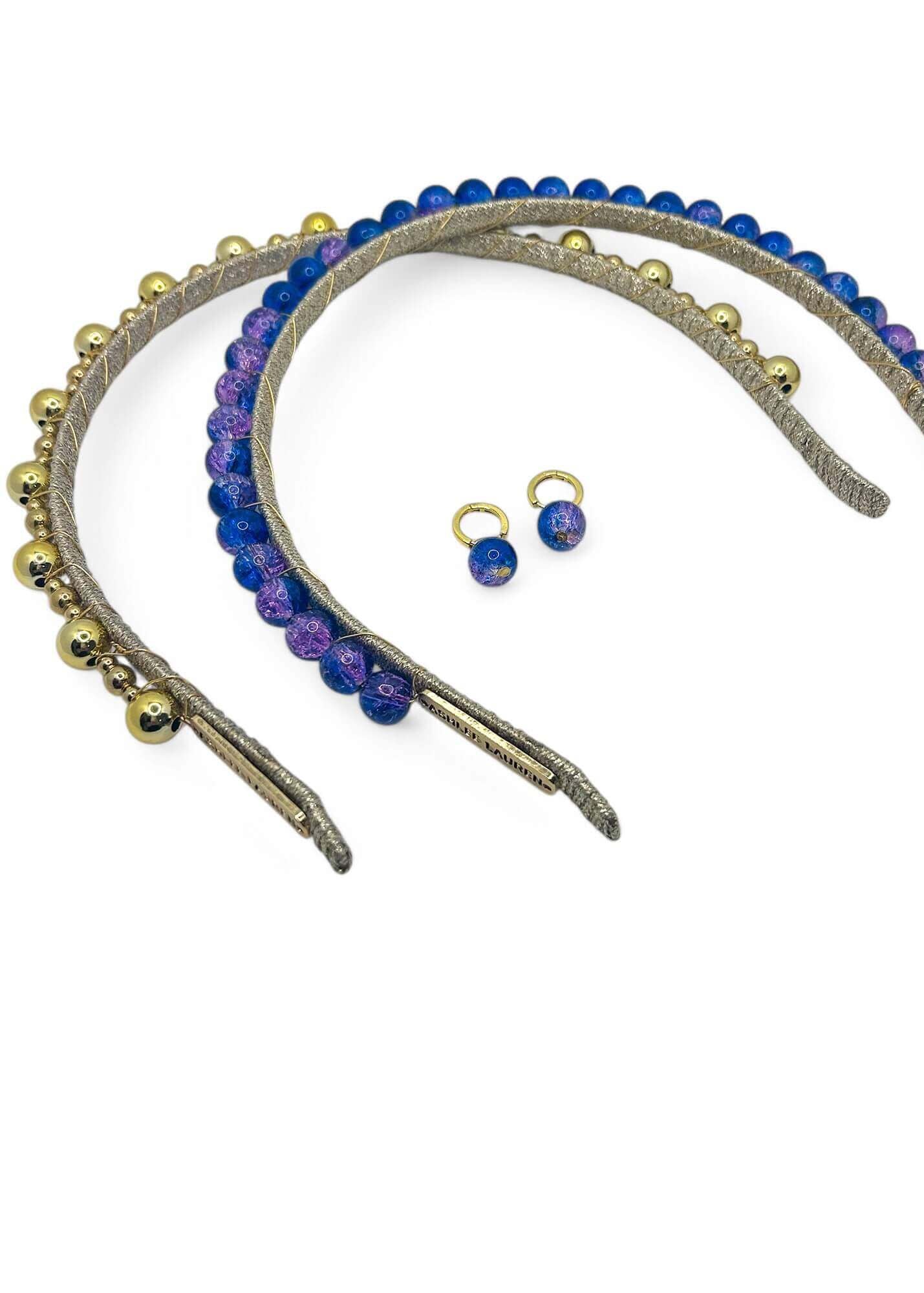 Hettie Headband - Cobalt + Purple