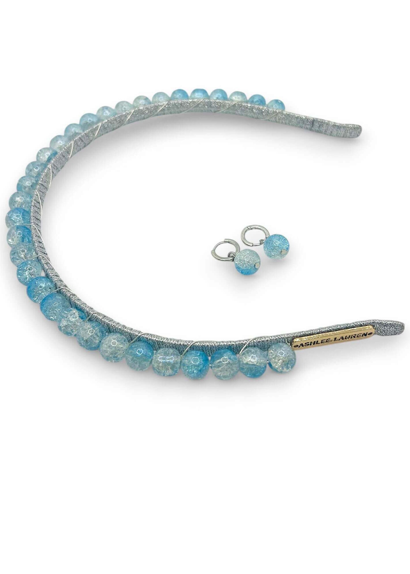 Hettie Headband - Blue + Silver