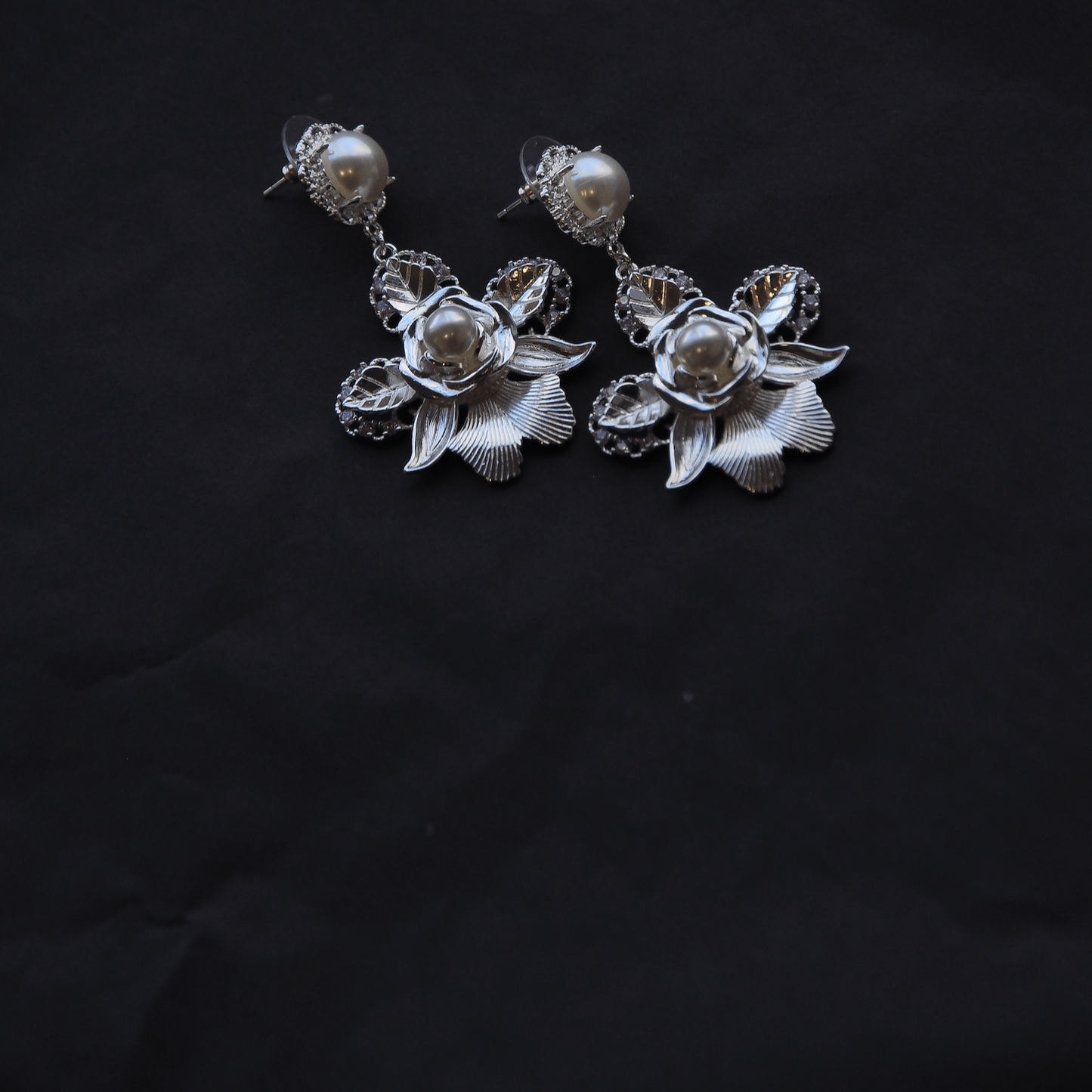 Stirling Silver Sofia Pearl Earrings