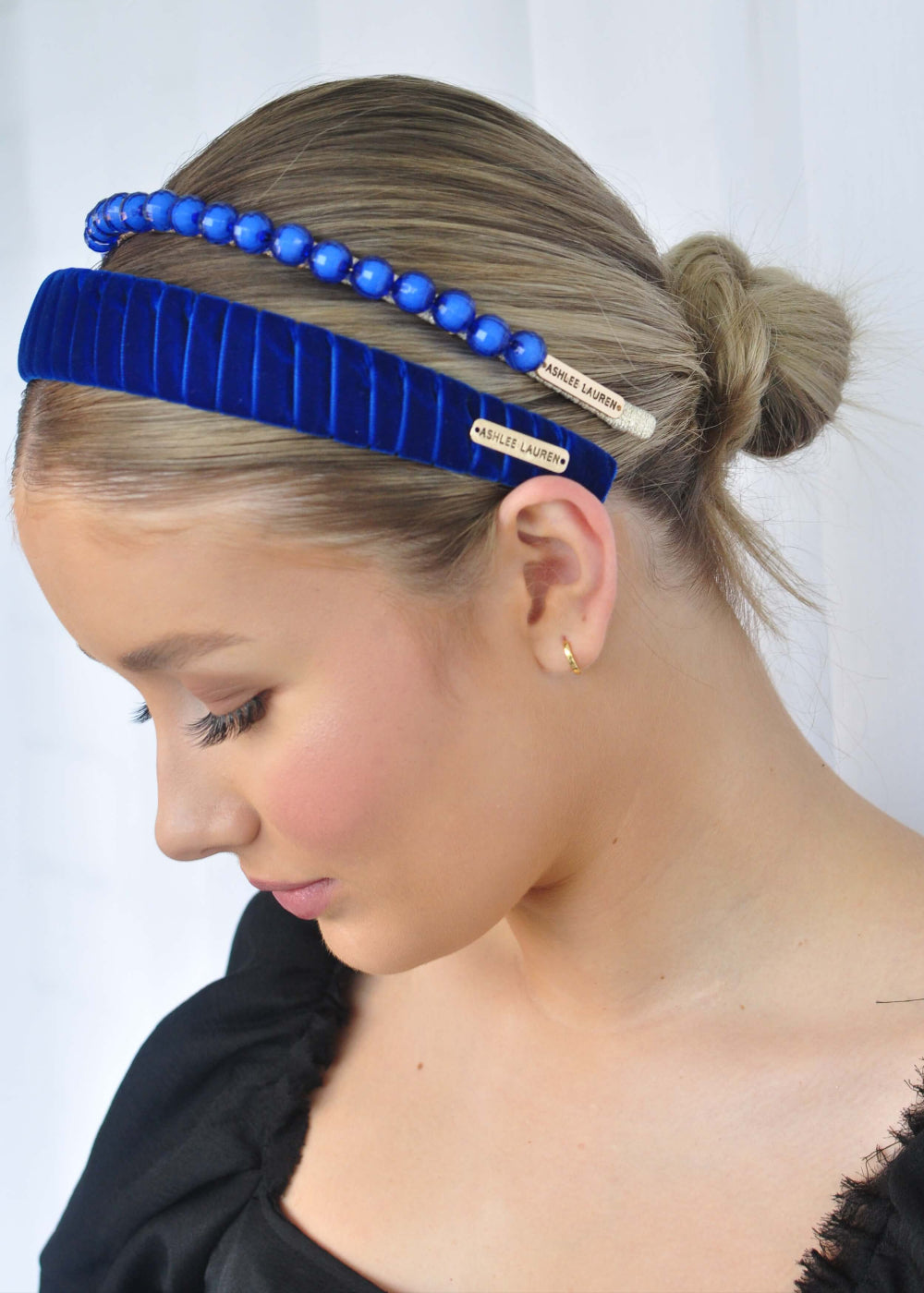 Aaliyah Wide Headband - Cobalt