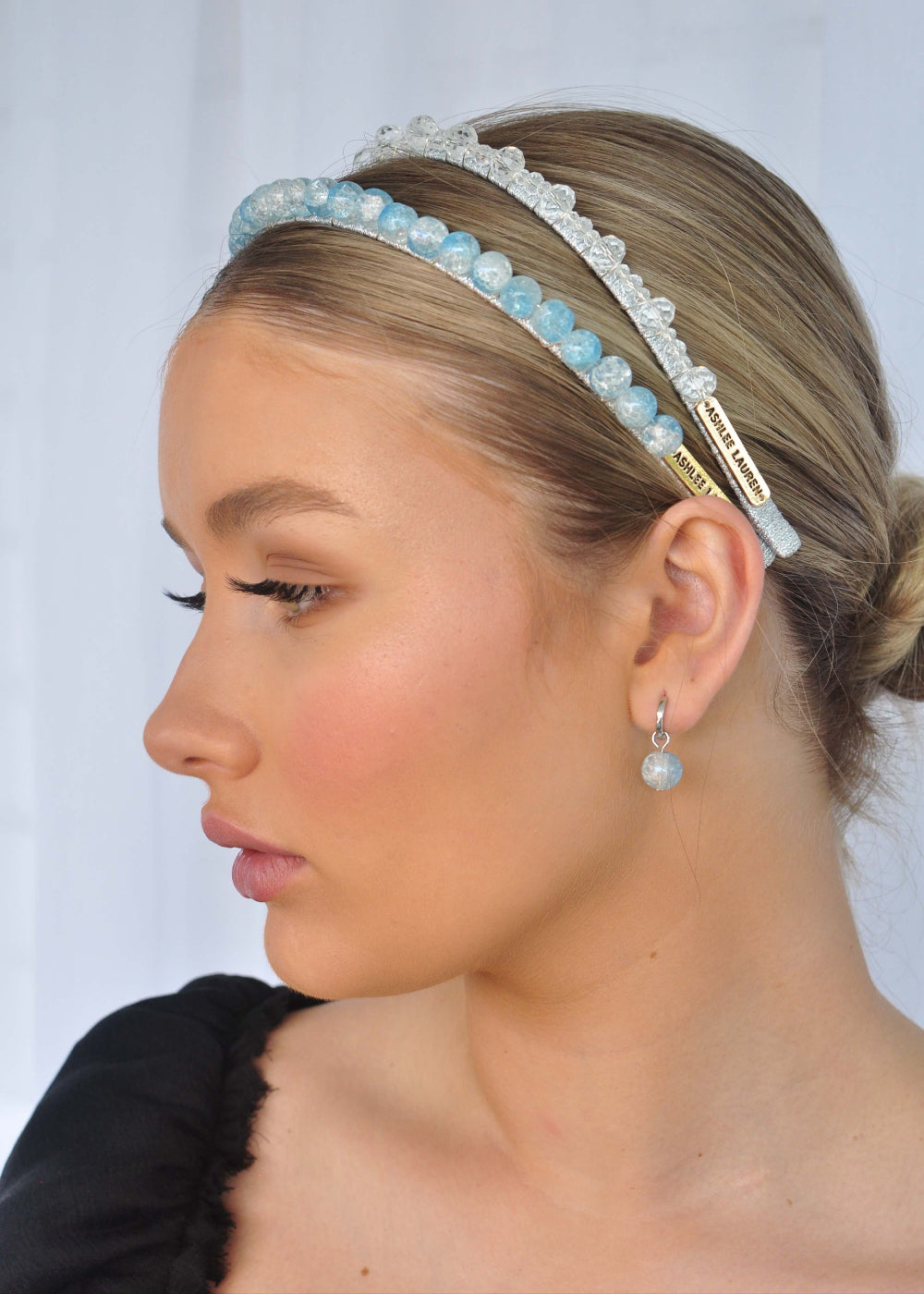 Hettie Headband - Blue + Silver