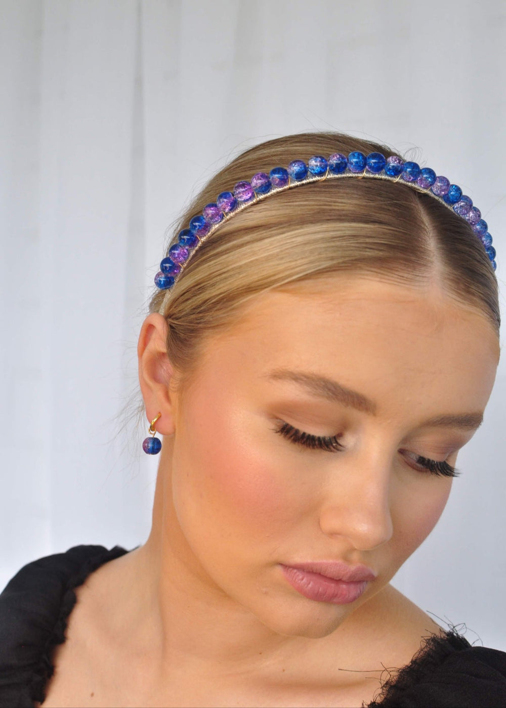Hettie Headband - Cobalt + Purple