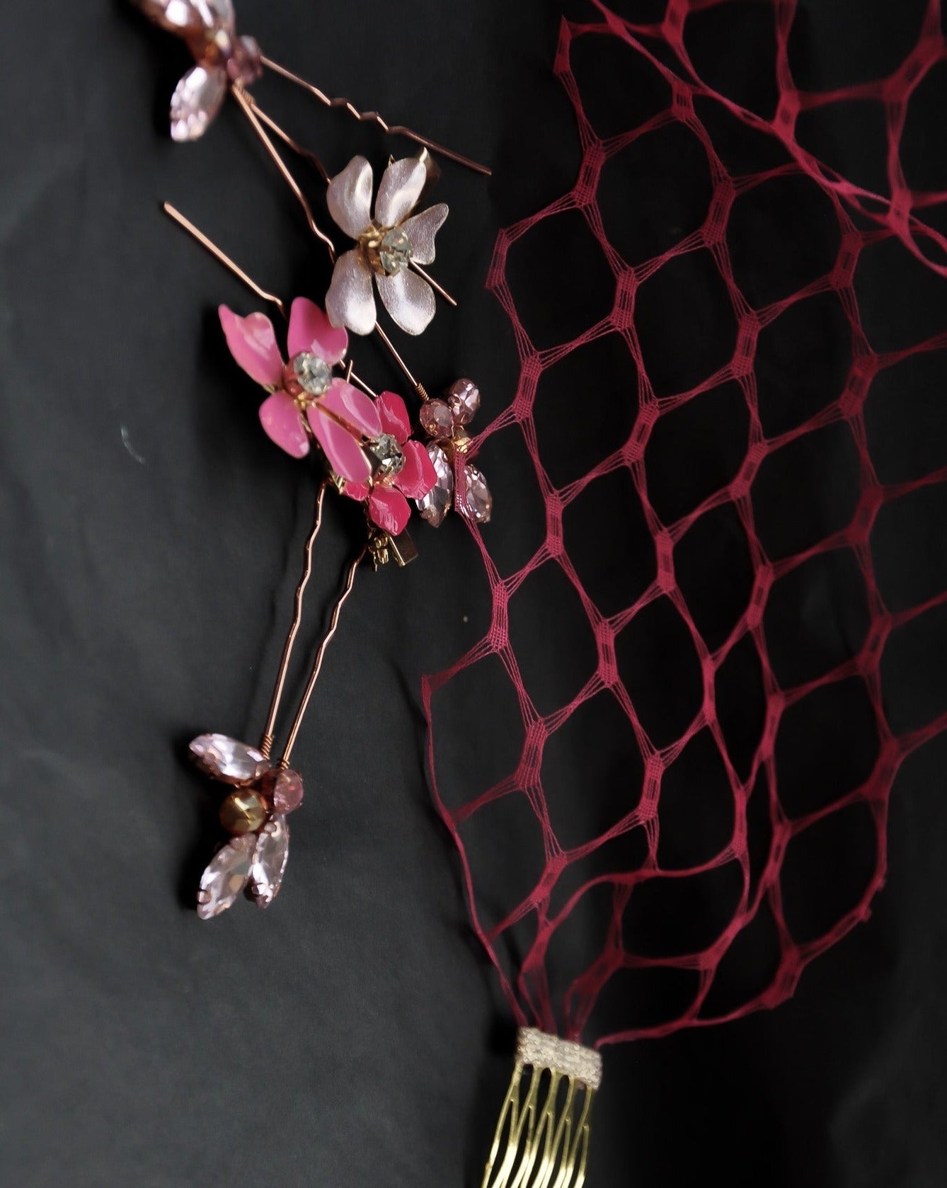 Posey Floral Comb + Pin Set