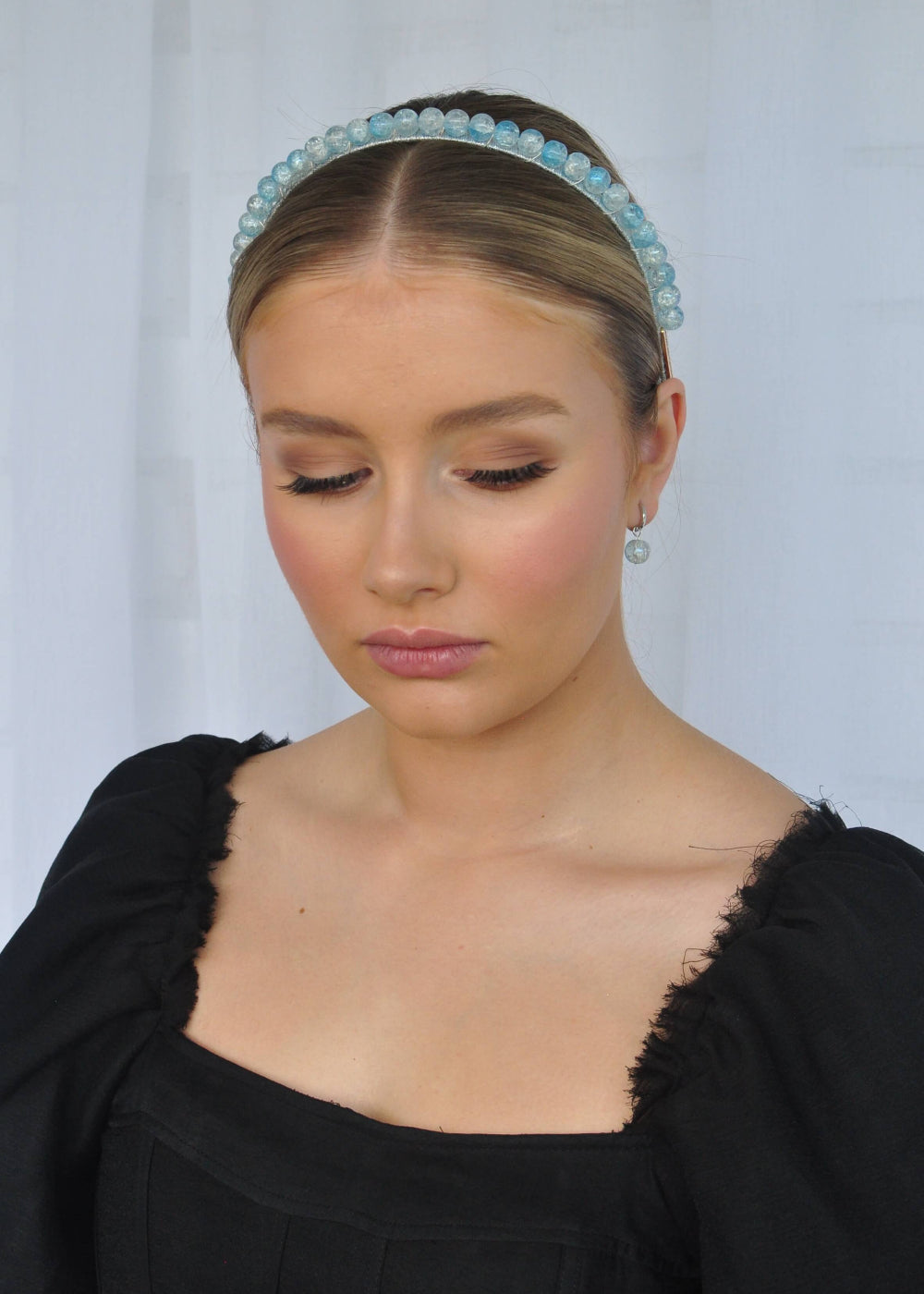 Hettie Headband - Blue + Silver