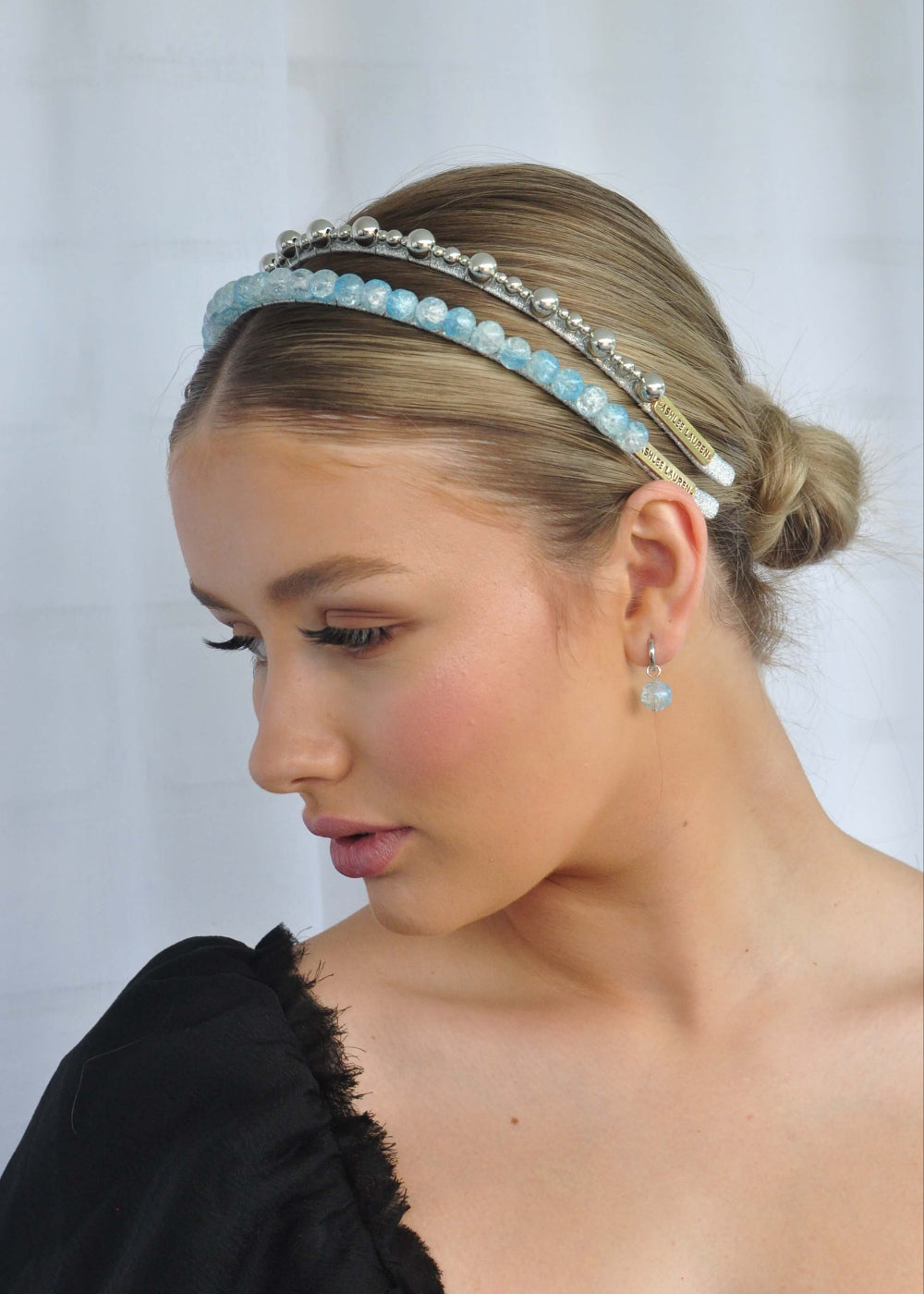Hettie Headband - Blue + Silver