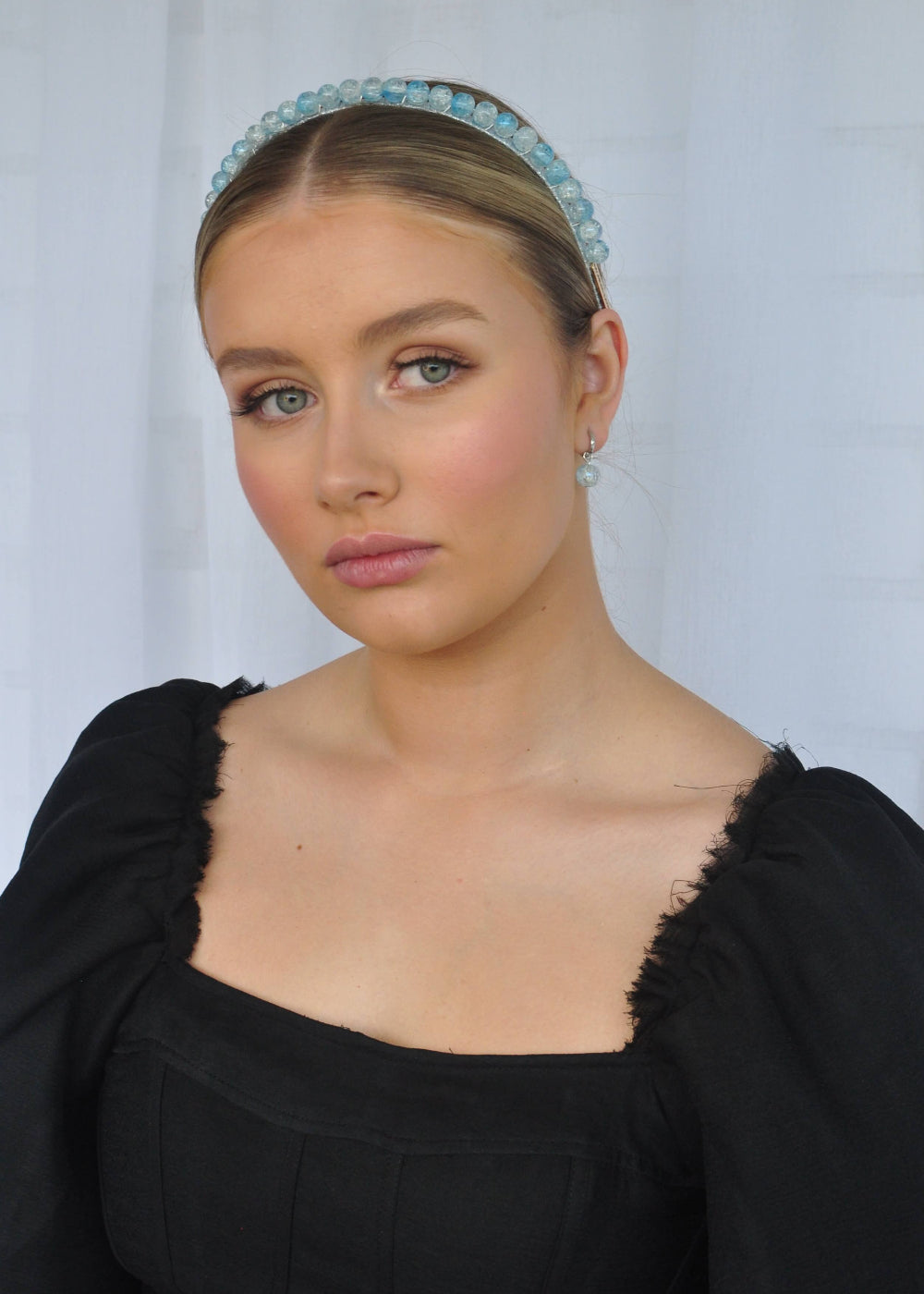 Hettie Headband - Blue + Silver