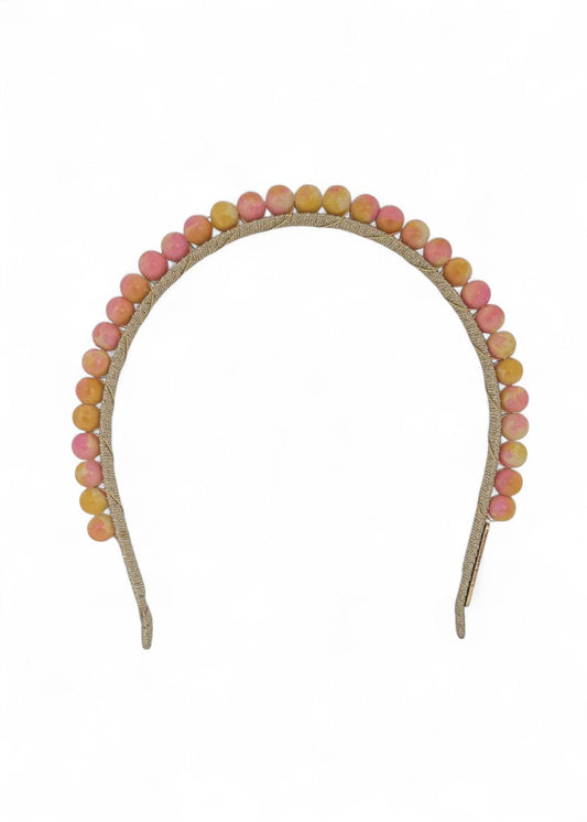 Hettie Headband - Pink + Yellow