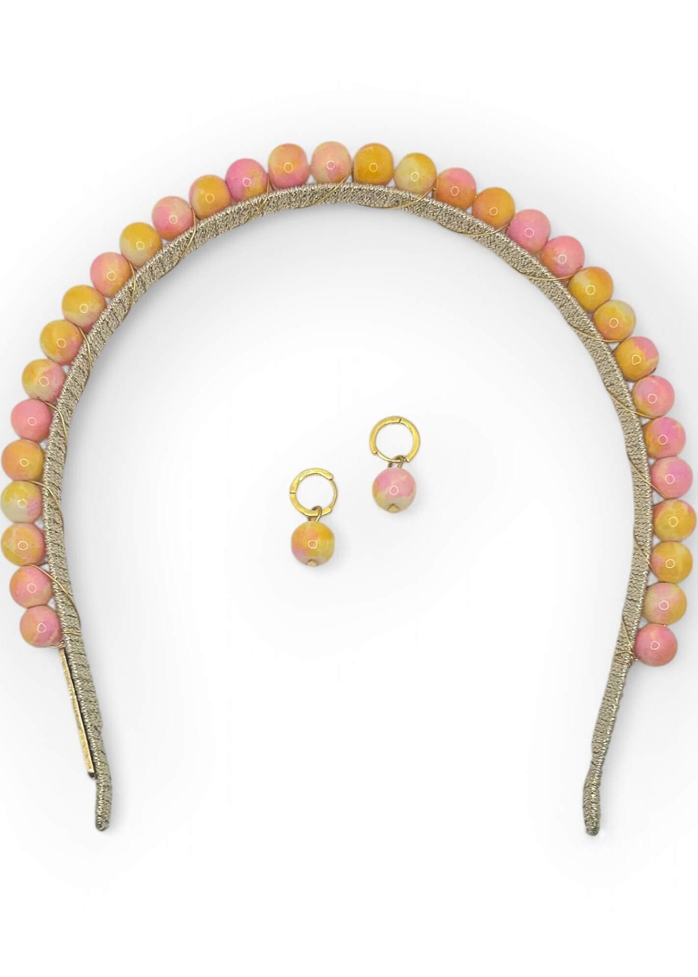 Hettie Earring - Pink + Yellow