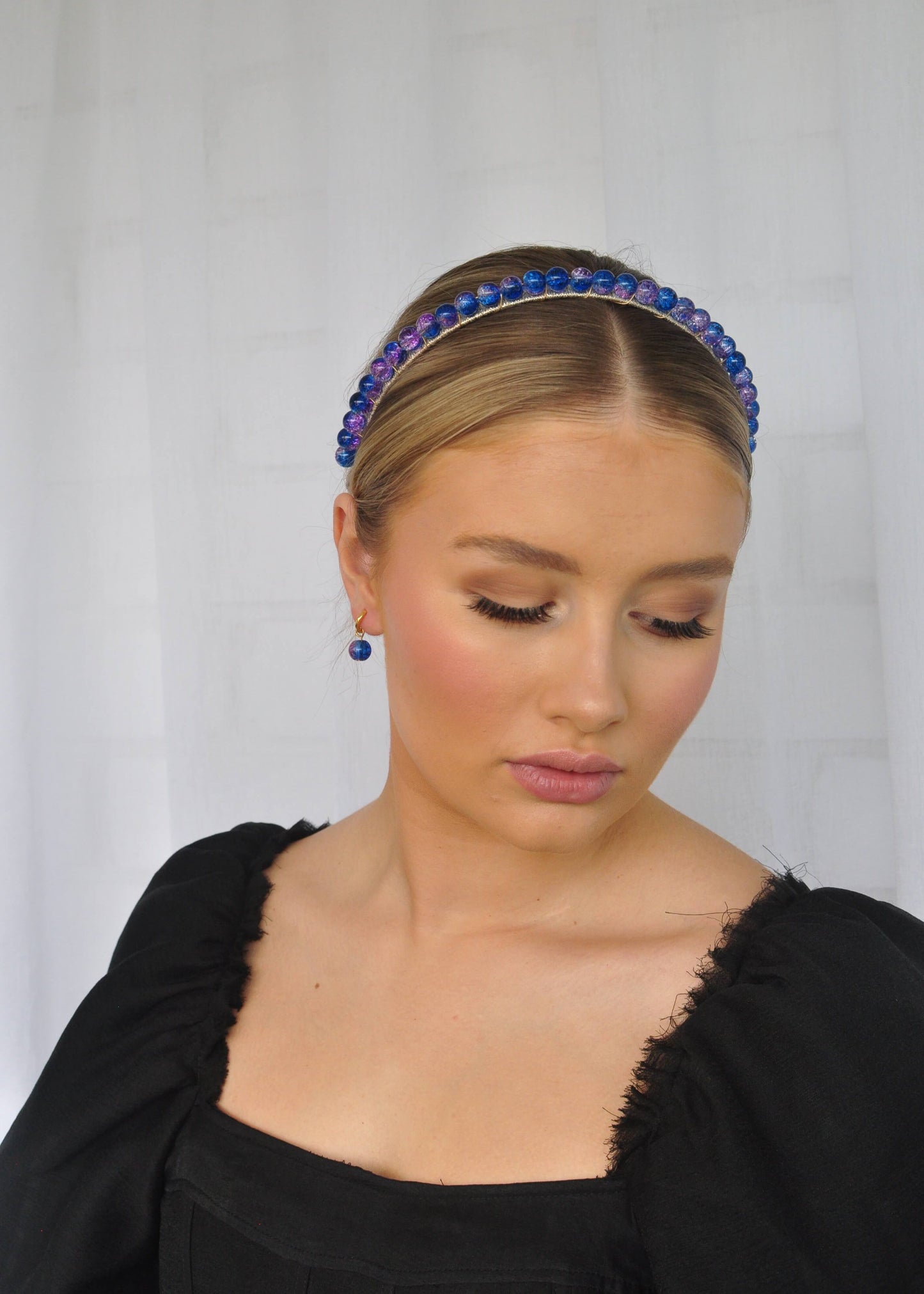 Hettie Headband - Cobalt + Purple