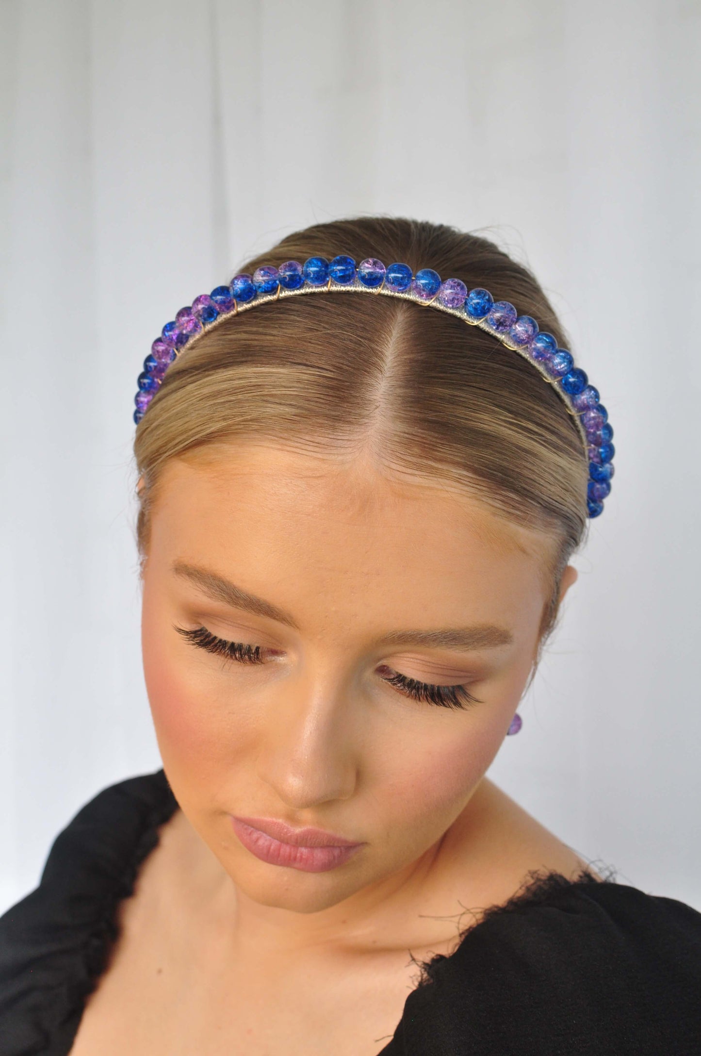 Hettie Headband - Cobalt + Purple