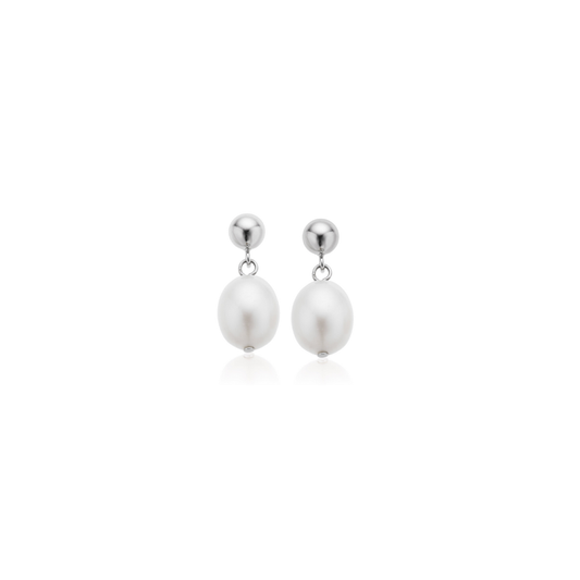 Joya Pearl Earring - Silver