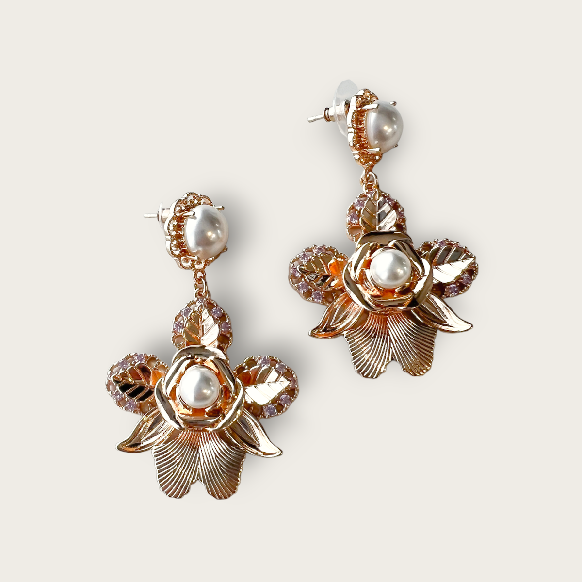 18K Gold Sofia Pearl Earrings
